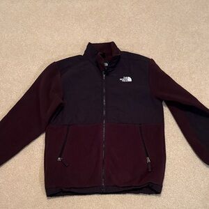 The North Face Men's Black and Burgundy Jacket